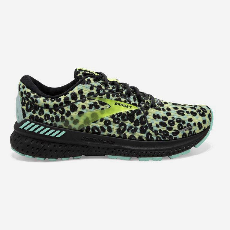 Brooks Adrenaline Gts 21 Australia - Women's Road Running Shoes - Ocean/Black/Nightlife/Camo (317690